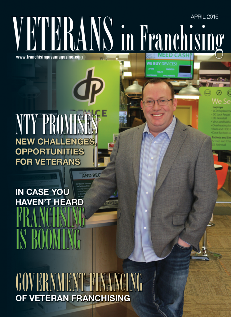 NTY Franchise Company COO Chad Olson on cover of Franchising USA magazine